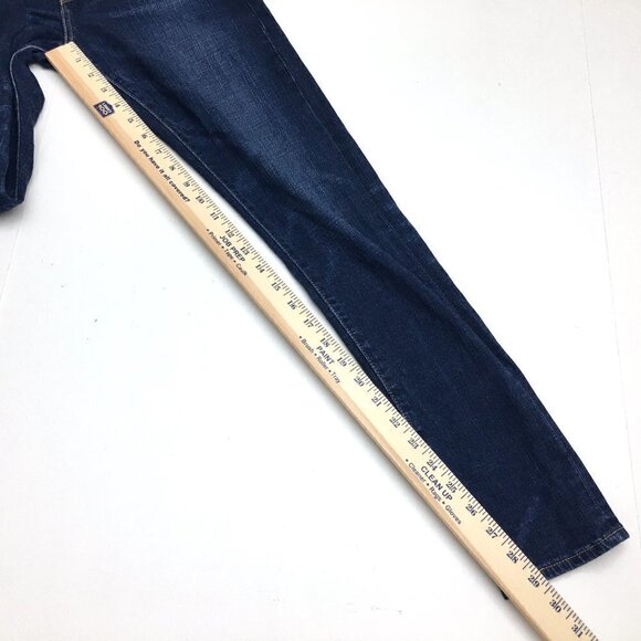 Levi's 721 Women's High Rise Skinny Jeans Selvedge Denim Dark Wash size 25 - Picture 6 of 12